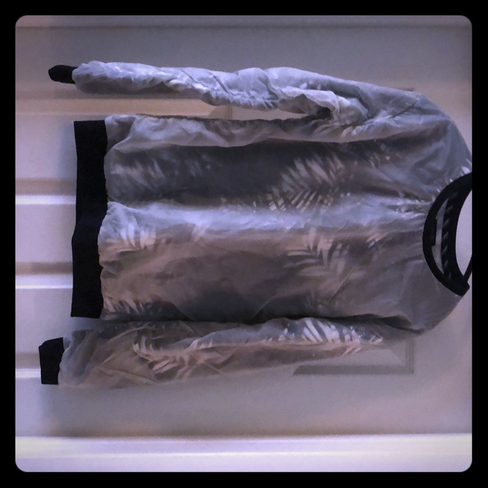 Transparent Mesh Printed Sweater